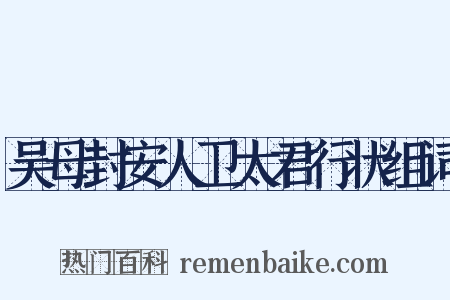 吴母封安人卫太君行状组词是什么意思的图片